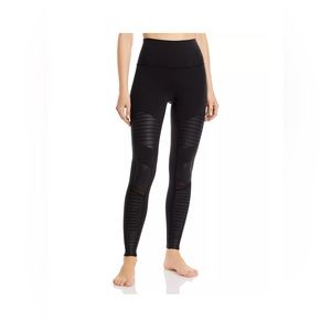 Alo Yoga High Waist Black Moto Legging